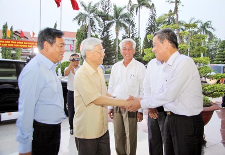 Party leader Nguyen Phu Trong pays working visit to Dong Nai province