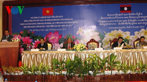 2nd theoretical conference between Vietnam and Lao open