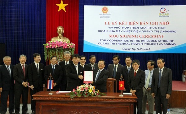 MoU on construction of Quang Tri thermal power plant inked