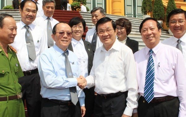 President Truong Tan Sang has a working session with Vietnam Bar Confederation 