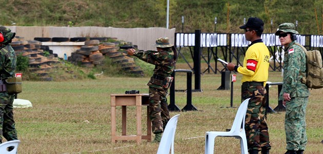 Flag hoisting ceremony of the 24th ASEAN Armies Rifle Meet held