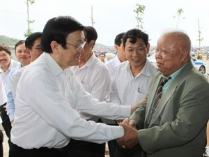 President Truong Tan Sang visits Khanh Hoa