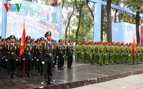 Rehearsal for the celebration of the 40th southern liberation, national reunification