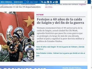Global media covers Vietnam’s reunification milestone