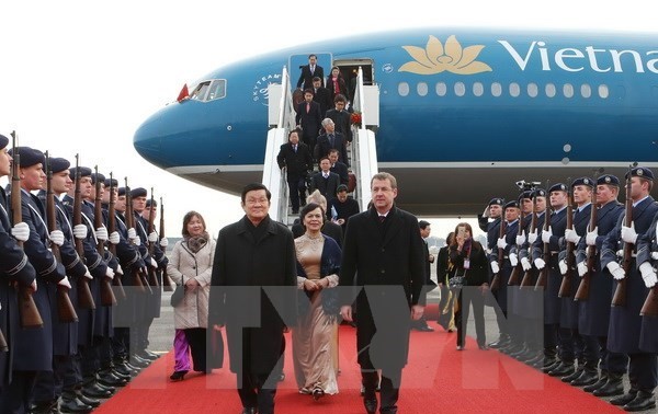 President Truong Tan Sang visits in Berlin 