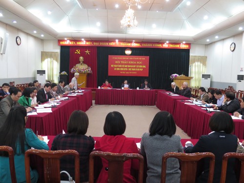 Fatherland Front holds consultative workshop on Party and government building