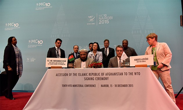 Afghanistan becomes a member of WTO 