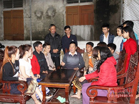 Host families of Lao students