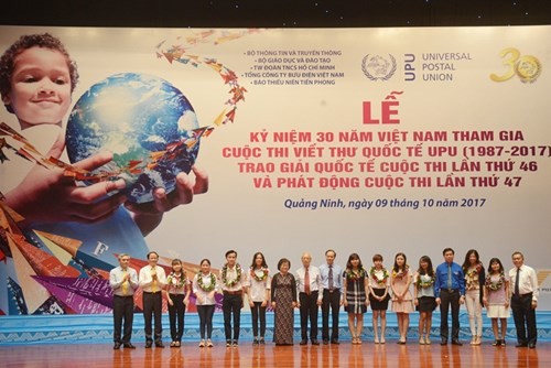 Vietnam celebrates 30 years participating in UPU contest 