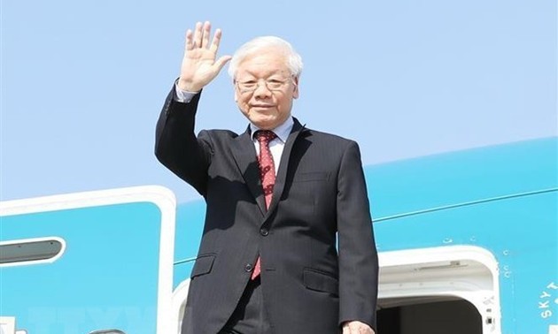 Party chief concludes official visits to Russia, Hungary