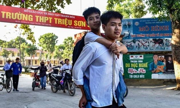 Riding piggyback to school, a real-life fairy tale
