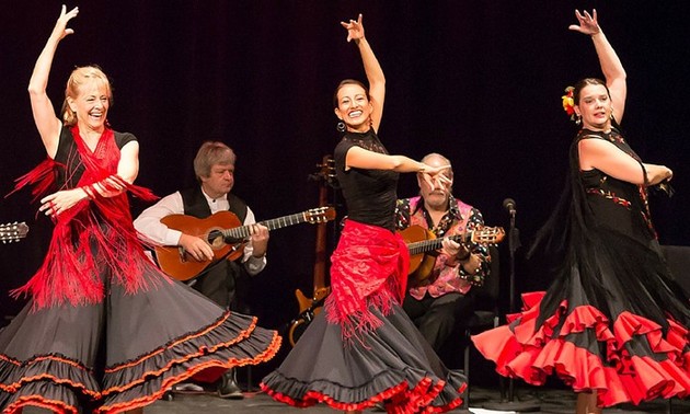 Flamenco, a traditional folk dance of Spain