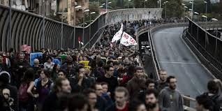 Manifestations contre l'austérité en Italie et en Espagne