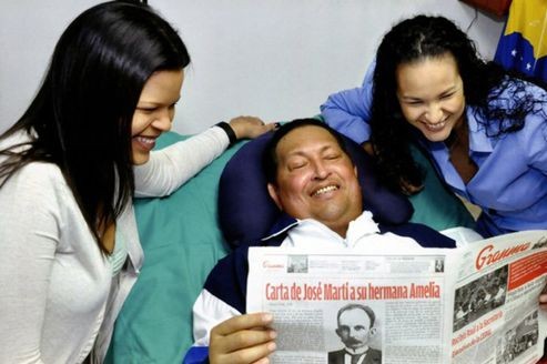 Diffusion des photos du président vénézuélien Hugo Chavez
