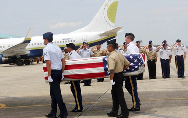 Da nang : Une cérémonie de rapatriement de restes de soldats américains