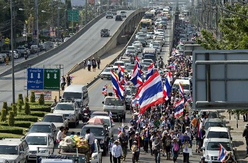 Thaïlande : Bangkok en partie «paralysée» par les opposants 