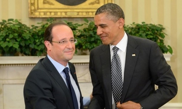 A Washington, Hollande et Obama unis sur les dossiers internationaux 