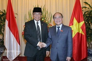 Le président de l'Assemblée consultative du peuple d'Indonésie achève sa visite au Vietnam 