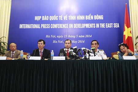 Conférence de presse internationale sur la situation en mer Orientale