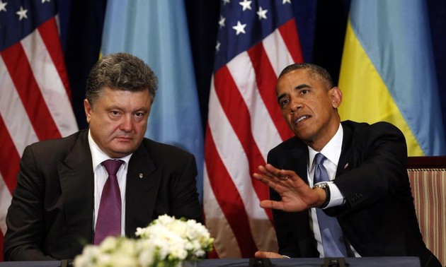 Pologne: rencontre entre Barack Obama et Petro Porochenko 