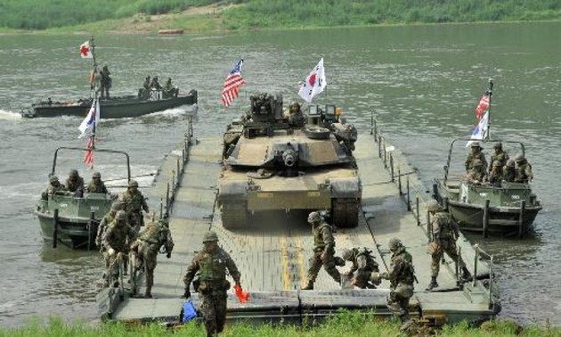 Premières manoeuvres militaires des Sud-coréens aux Etats-Unis