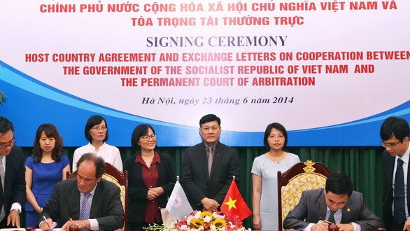 Vietnam-cour permanente d’arbitrage de La Haye : Signature d’un accord 