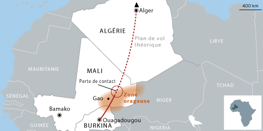 Vol d'Air Algérie : l'épave de l'avion localisée au Mali