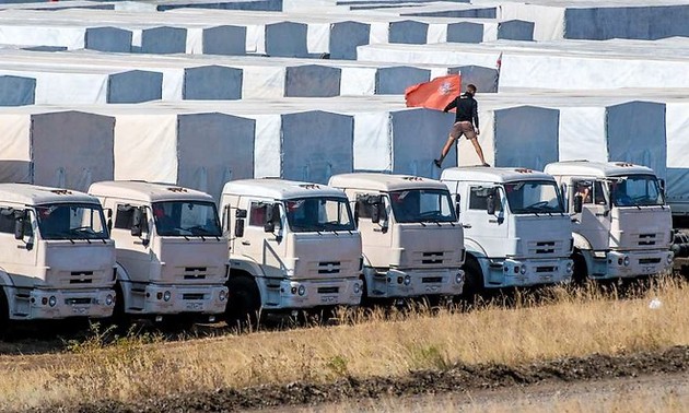 Ukraine : L'inspection du convoi humanitaire russe commence