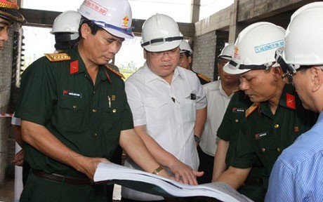 Hoàng Trung Hai visite le futur centre de national de réaction aux catastrophes naturelles