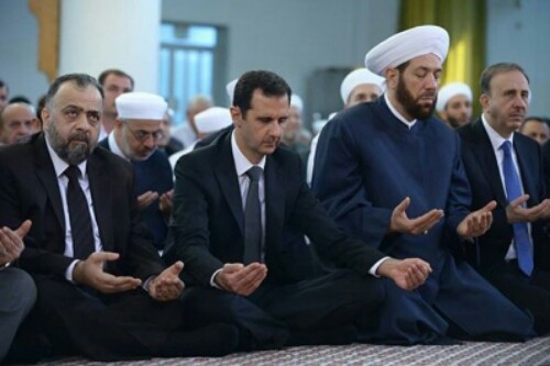 Apparition publique du président syrien Bachar al-Assad pour l'Aïd al-Adha