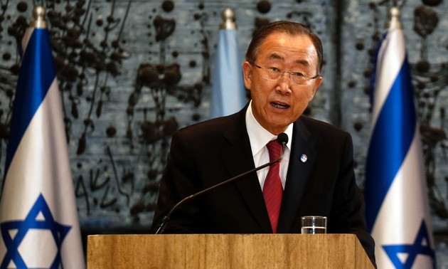 En Israël, Ban Ki-moon condamne la colonisation et exige la fin des "provocations"