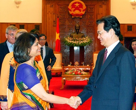 Nguyen Tan Dung rencontre les représentants des organisations de l’ONU au Vietnam 