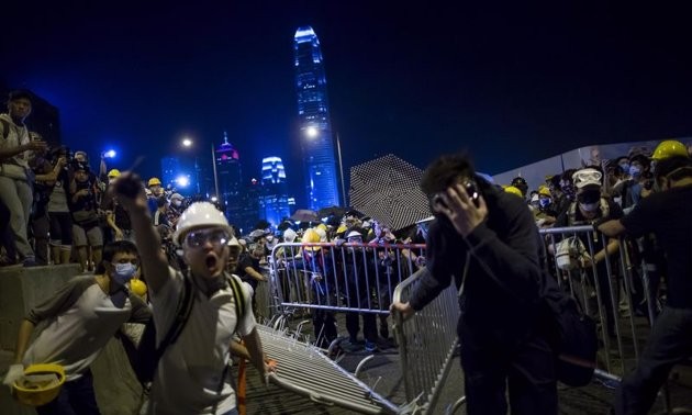 Retour de la violence  à Hongkong 