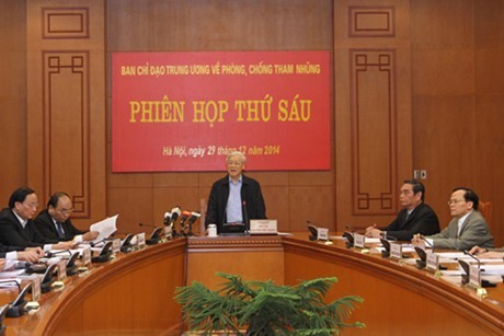 Nguyên Phu Trong: créer des avancées dans la lutte anti-corruption en 2015