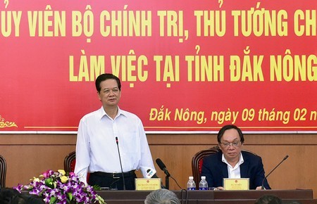 Nguyên Tân Dung appelle Dak Nông à exploiter ses atouts naturels