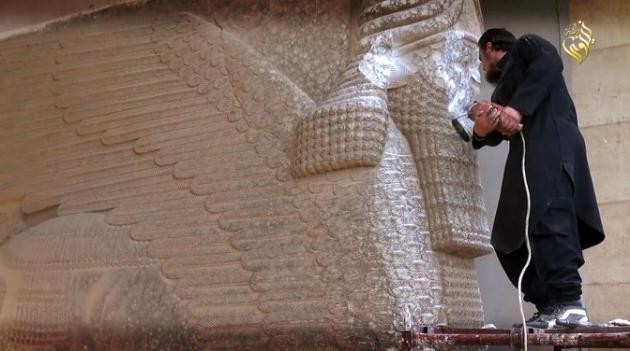 Irak: destruction par l'EI des ruines assyriennes de Nimroud