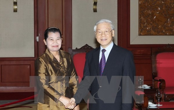 Nguyen Phu Trong reçoit une haute délégation du PPC