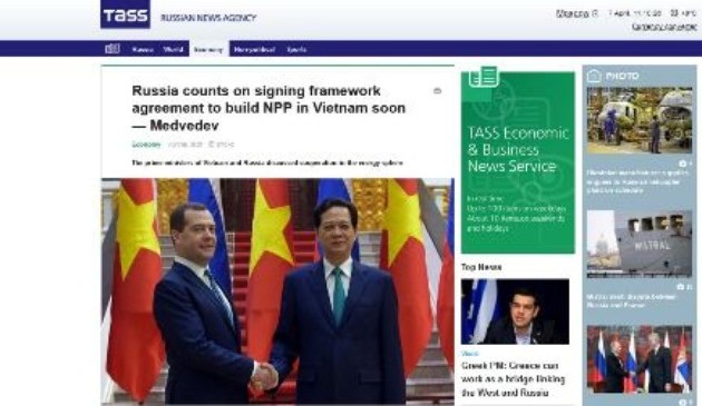 Le séjour au Vietnam de Medvedev couvert par la presse internationale