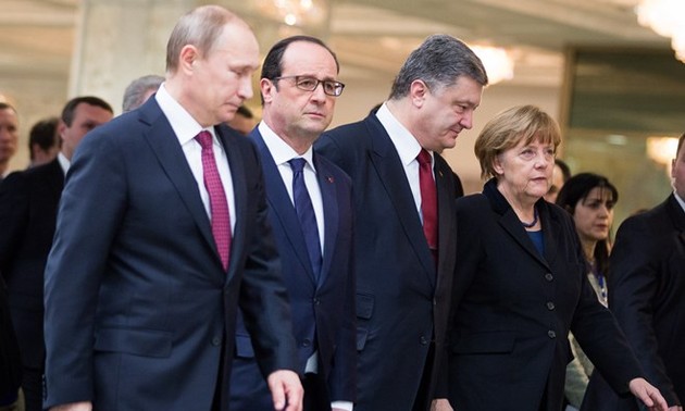 Ukraine: Berlin, Kiev, Moscou et Paris appellent à la fin des combats 