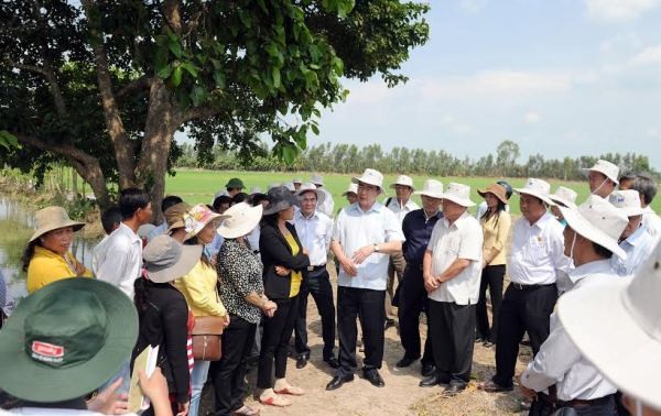 Nguyen Thien Nhan visite les modèles de coopératives