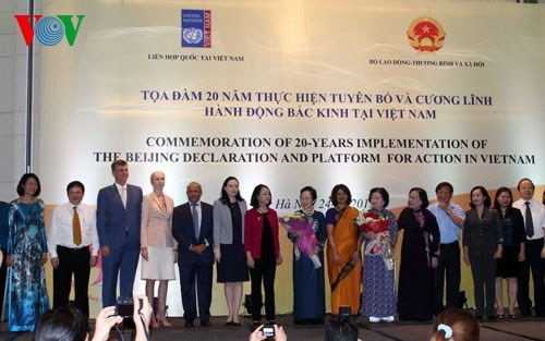 Le Vietnam célèbre les 20 ans de la Déclaration et du Programme d’Action de Pékin 