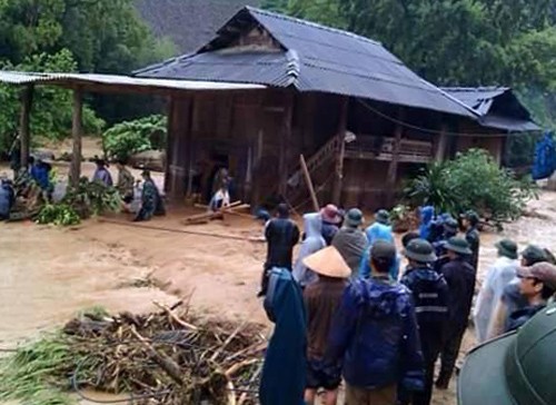 Les dégâts causés par le typhon Kujira à Son La et à Lai Chau