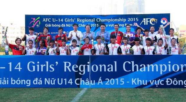 Vietnam - champion du football féminin chez les moins de 14 ans en Asie du Sud-Est