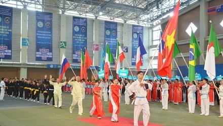 Ouverture du 1er championnat international des arts martiaux traditionnels du Vietnam