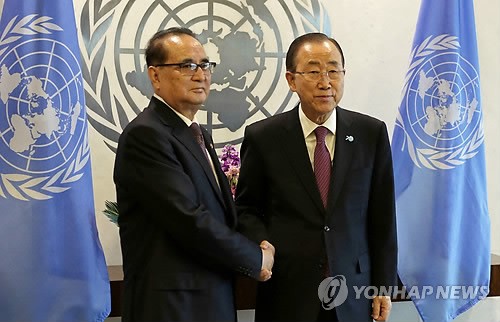 Ban Ki-moon reçoit le chef de la diplomatie nord-coréenne