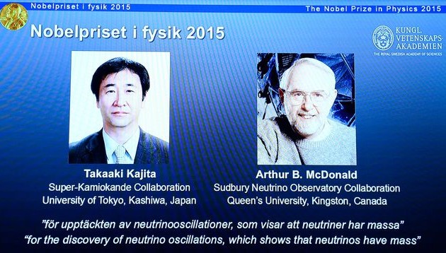 Nobel de physique 2015: Takaaki Kajita et Arthur McDonald récompensés