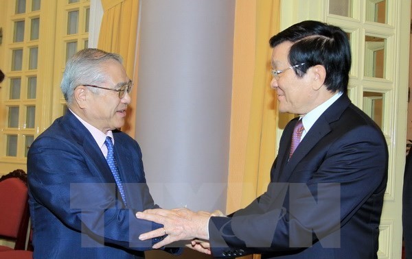 Truong Tan Sang souligne l’amitié Vietnam-Japon
