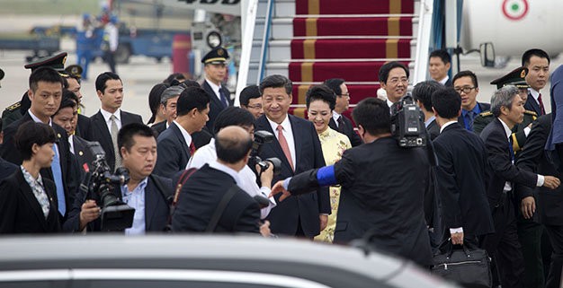 Xi Jinping est arrivé à Hanoï