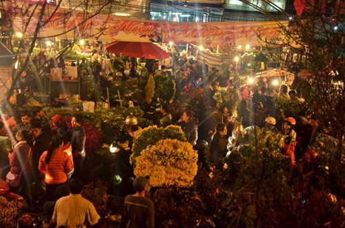 Le marché aux fleurs de Quang Ba
