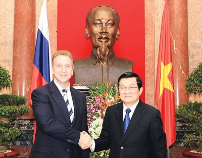 Truong Tân Sang reçoit un vice-Premier ministre russe